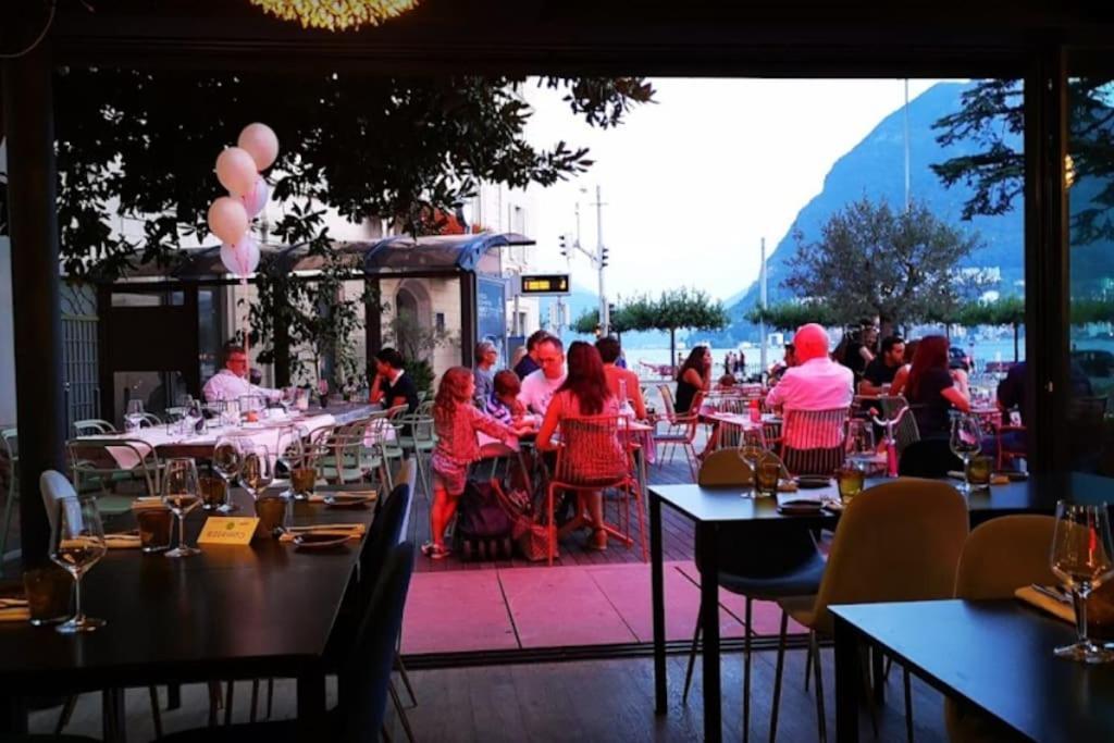 Appartamento Centrale Con Wifi E Posteggio Privato Gratis! Lugano Luaran gambar