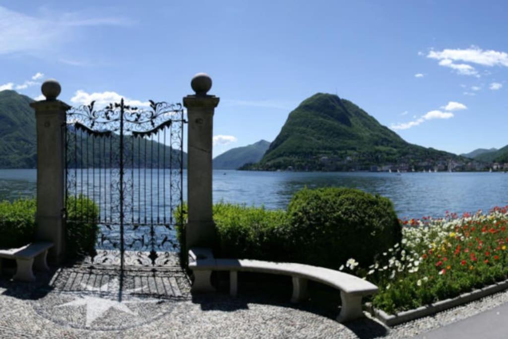 Appartamento Centrale Con Wifi E Posteggio Privato Gratis! Lugano Luaran gambar
